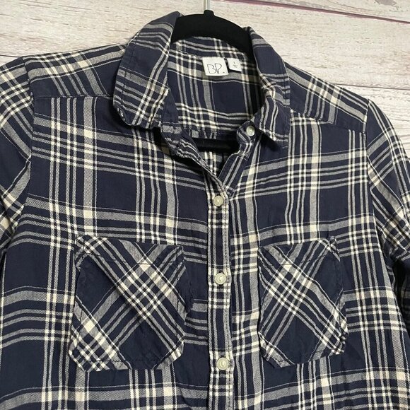 BP by Nordstrom Blue Plaid Button Up, Size Small - Picture 4 of 6